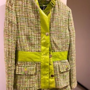 Dolce & Gabbana suit. Gorgeous green trimming.